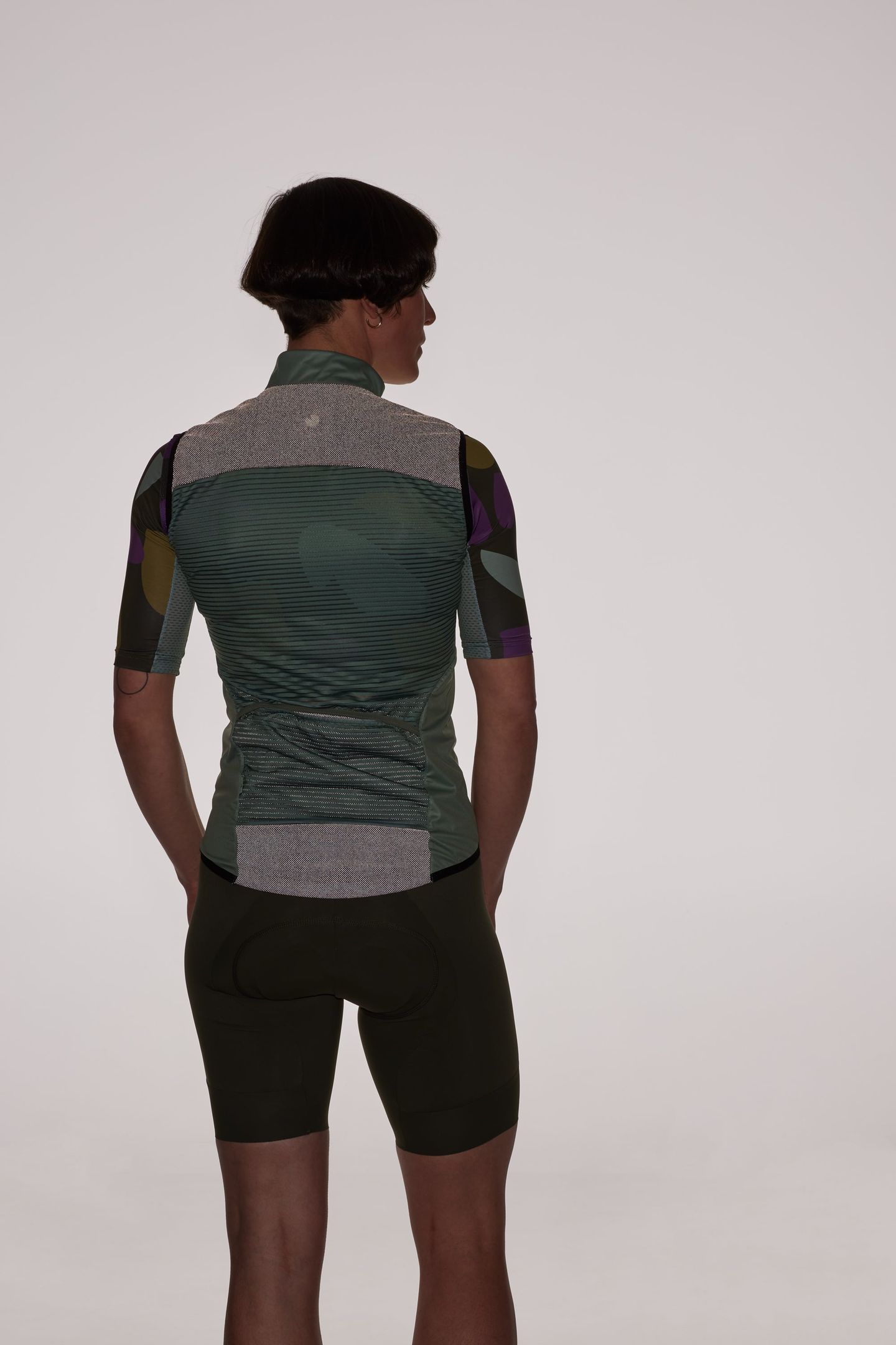 Cycling Gilet - Just in Case Olive-Plum